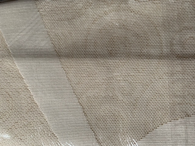 Комплект пано пердета, Secesja, дантела и ресни с отвор за нанизване, 100 x 240 cm + 130 x 240 cm, 100 % Полиестер, Крем/Кафяв