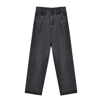 Μακριά γυναικεία τζιν με γκρι