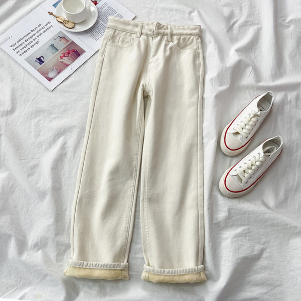 Φθινόπωρο-χειμερινά τζιν με ζεστή φόδρα