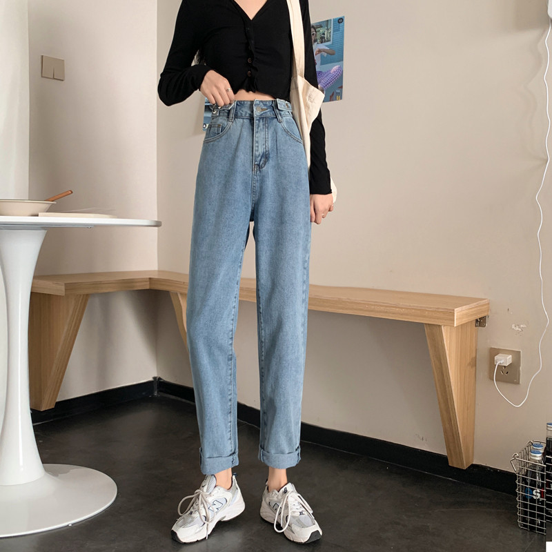 Moodsad kõrge vöökohaga naiste teksad – kaks värvi