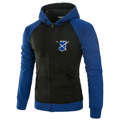 Ανδρικό casual φούτερ με στερέωση και κουκούλα