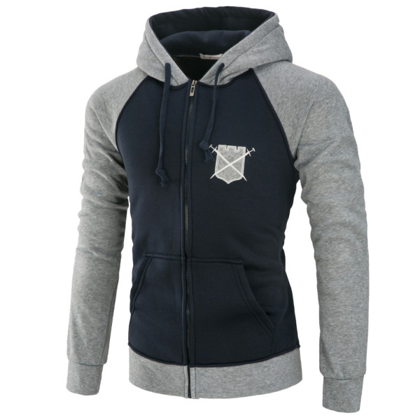 Ανδρικό casual φούτερ με στερέωση και κουκούλα