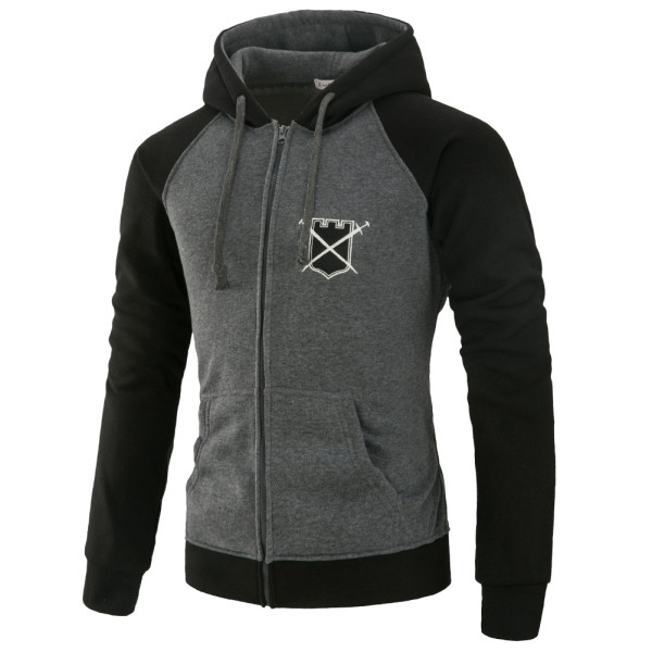 Ανδρικό casual φούτερ με στερέωση και κουκούλα