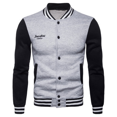 Ανδρικό φούτερ κλασικό μοντέλο με κουμπιά και τσέπες