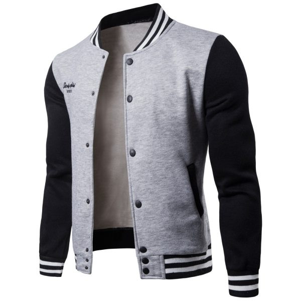 Ανδρικό φούτερ κλασικό μοντέλο με κουμπιά και τσέπες