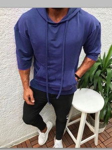 Meeste dressipluus ilma kinnituseta lipsude ja kapuutsiga