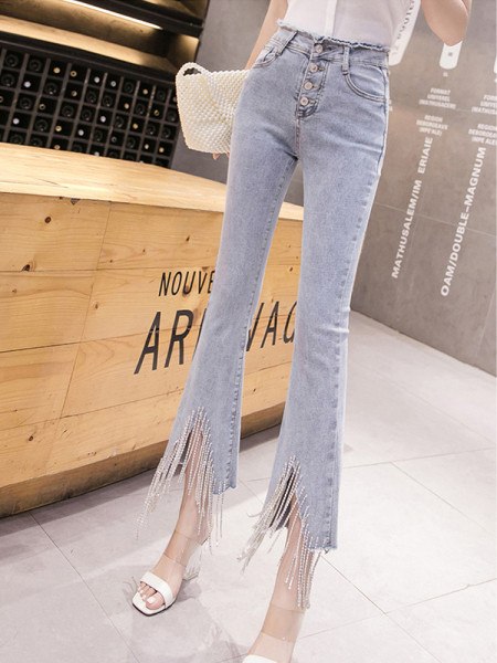 Naiste teksad kõrge vöökohaga Charlestoni tüüpi