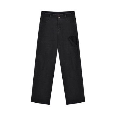 Γυναικεία τζιν με ψηλή μέση και σχισμένο μοτίβο