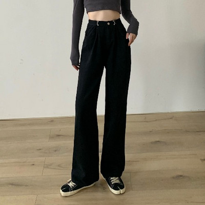 Ευρύ μοντέλο γυναικεία τζιν με ψηλή μέση