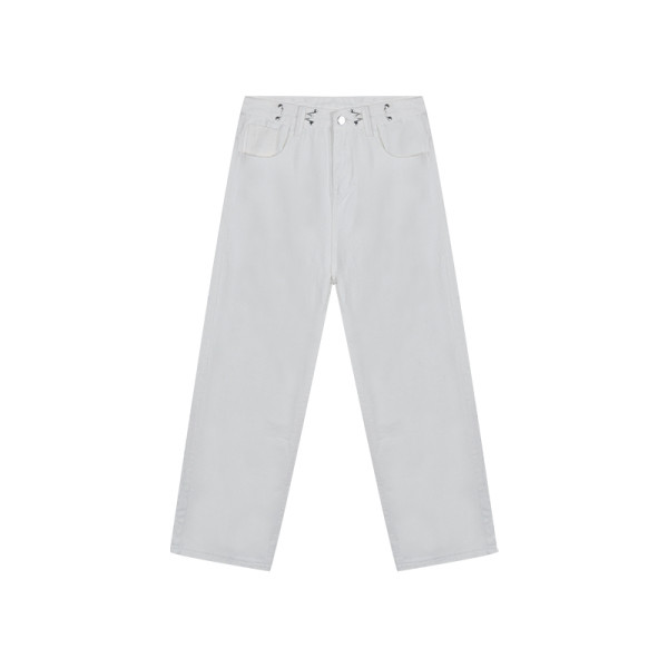 Модерни дамски дънки  с висока талия  и джобове