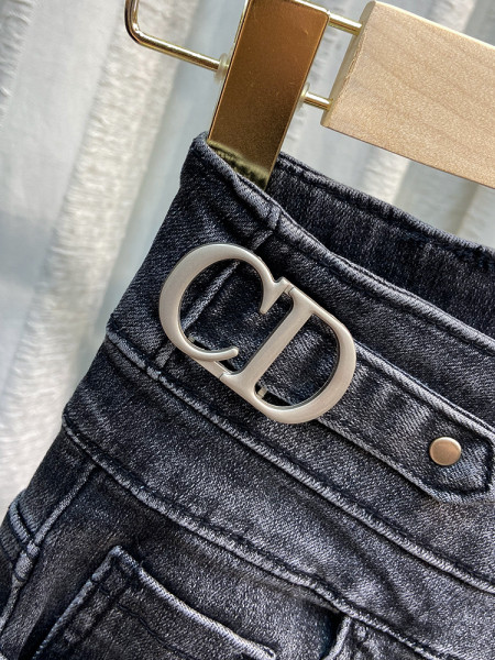 Stiilsed naiste elastsed teksad taskute ja kõrge vöökohaga