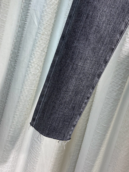 Stiilsed naiste elastsed teksad taskute ja kõrge vöökohaga