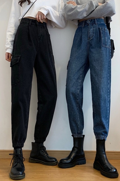 Ležerni slobodni model traperica s džepovima