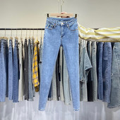 Retro stiilis naiste teksad nööbi ja taskutega