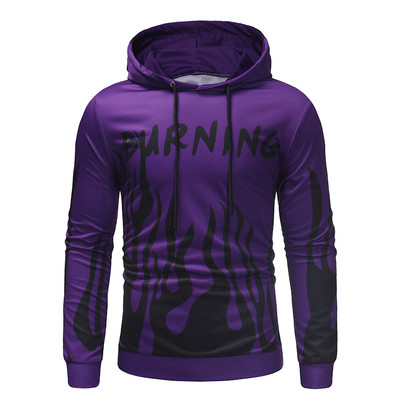 Καθημερινό ανδρικό φούτερ σλιμ μοντέλο χωρίς στερέωση