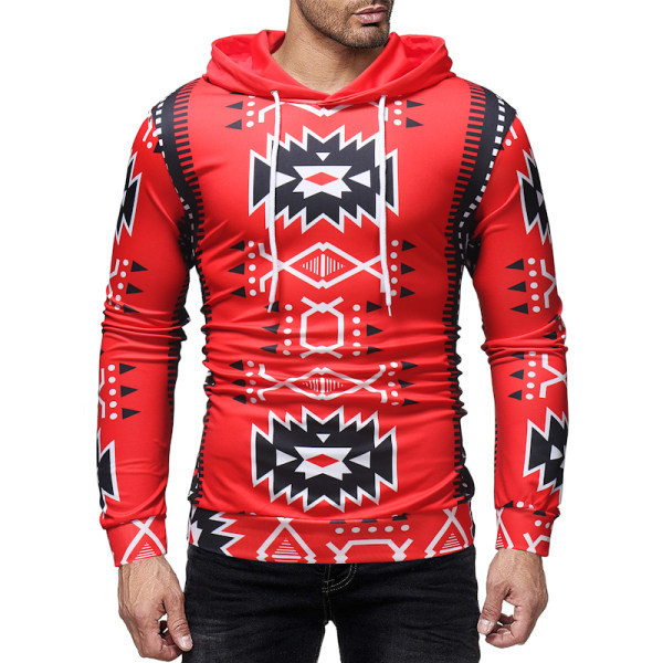 Мъжки суичър втален модел с качулка