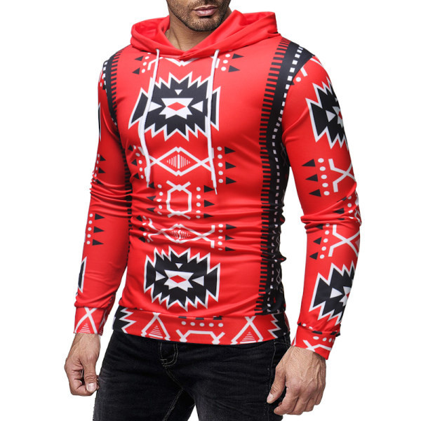 Мъжки суичър втален модел с качулка