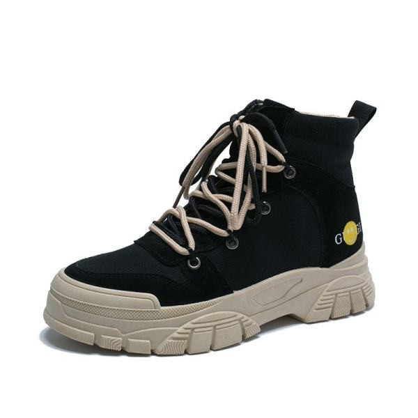 Γυναικεία αθλητικά πάνινα παπούτσια κατάλληλα για το χειμώνα με κορδόνια