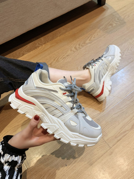 Γυναικεία αθλητικά πάνινα παπούτσια με τραχιά σόλα 6 cm