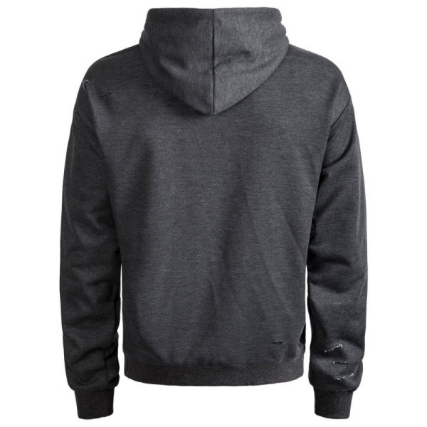 Ежедневен мъжки суичър изчистен модел с връзки и качулка