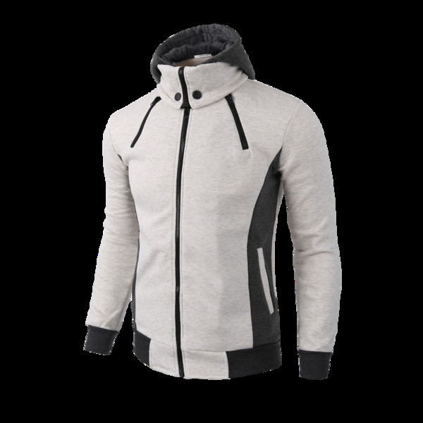 Moderna muška majica s kopčanjem i kapuljačom