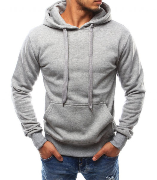 Hanorac de zi cu zi pentru bărbați model uni cu buzunar și cravate