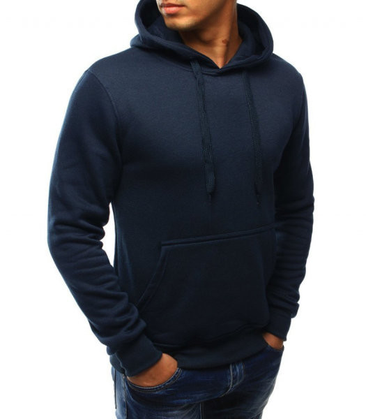 Hanorac de zi cu zi pentru bărbați model uni cu buzunar și cravate