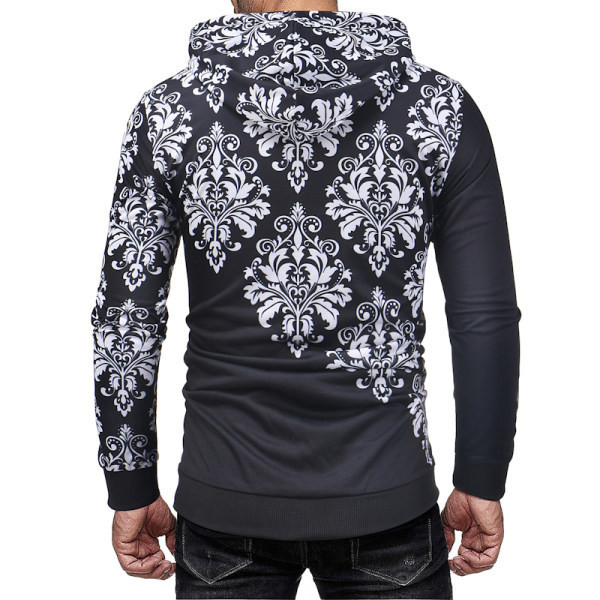 Stiilne meeste dressipluus mudel lipsude ja kapuutsiga