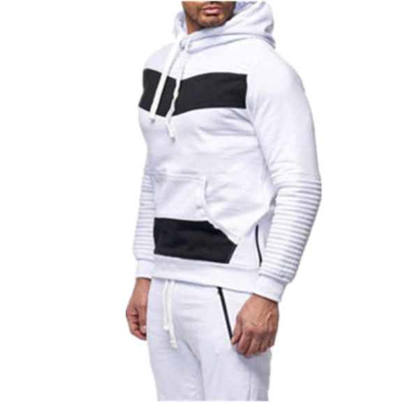 Meeste dressipluus külje luku ja kapuutsiga