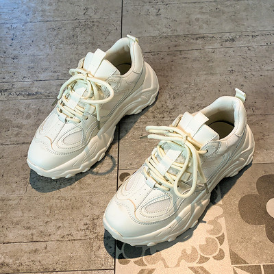 Ženske sportske cipele sa platformom od 6m - bijele boje