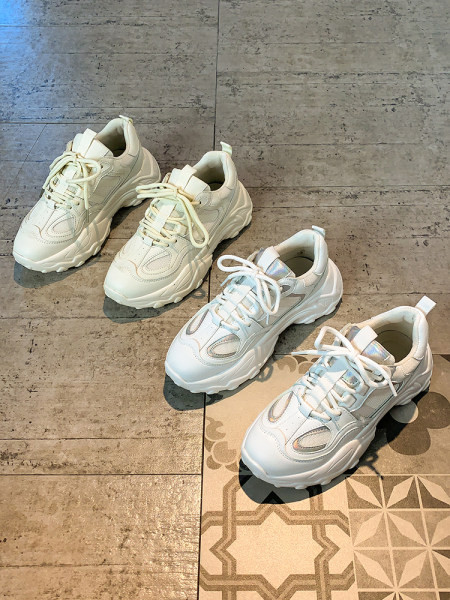 Ženske sportske cipele sa platformom od 6m - bijele boje