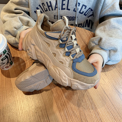 Спортни дамски маратонки с 6см платформа