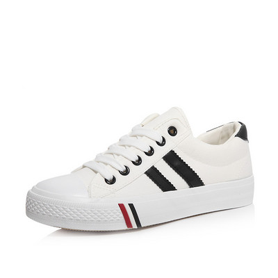 Casual πάνινα παπούτσια με κορδόνια και λαστιχένια σόλα