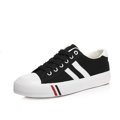 Casual πάνινα παπούτσια με κορδόνια και λαστιχένια σόλα