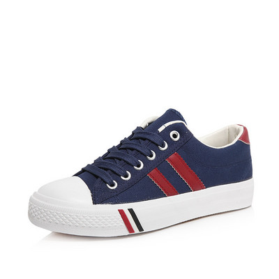 Casual πάνινα παπούτσια με κορδόνια και λαστιχένια σόλα