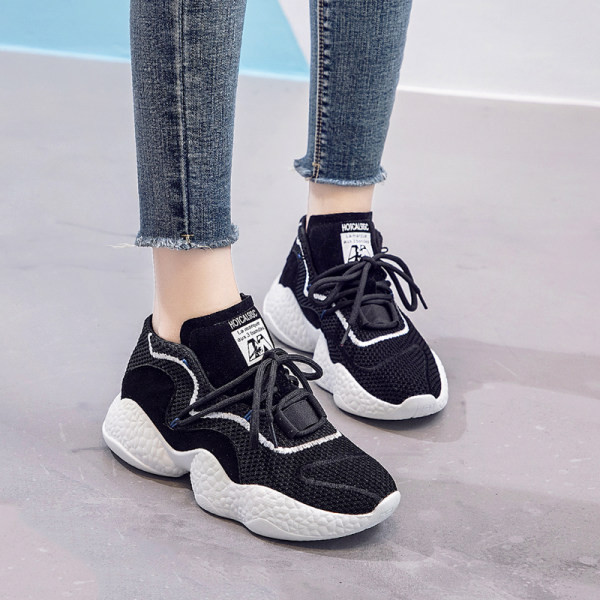 Νέο μοντέλο ψηλά αθλητικά παπούτια  με τραχιά σόλα για γυναίκες