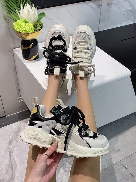 Γυναικεία casual αθλητικά παπούτσια με χοντρά πέλματα