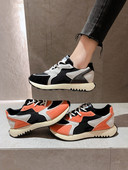 Γυναικεία καλοκαιρινά πάνινα παπούτσια με κορδόνια σε δύο χρώματα