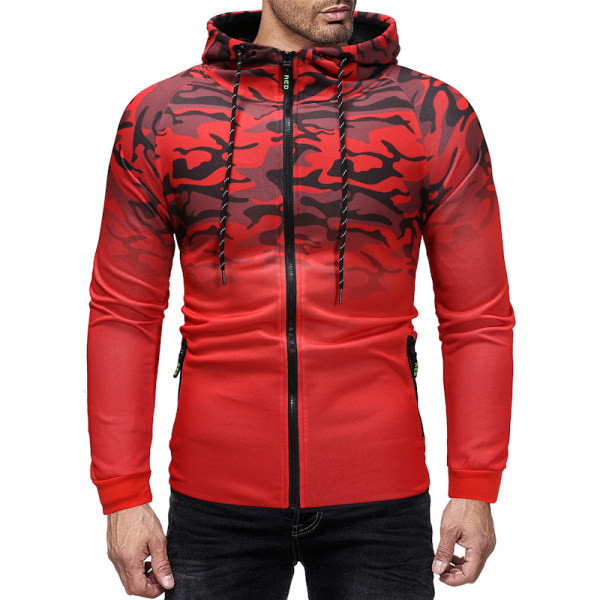 Μοντέρνο ανδρικό φούτερ με φερμουάρ