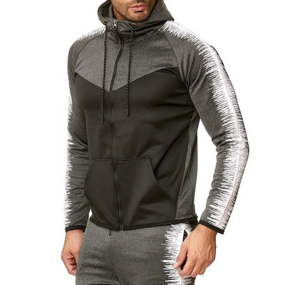 Kinnituse ja taskutega meeste dressipluus