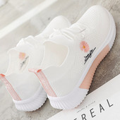 Kahes värvitoonis tikandiga sportlikud ja vabaaja naiste tossud