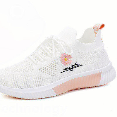 Kahes värvitoonis tikandiga sportlikud ja vabaaja naiste tossud