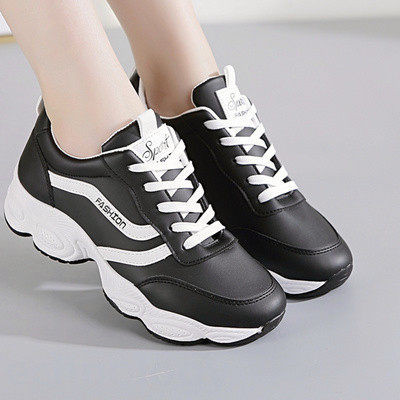 Γυναικεία αθλητικά παπούτσια casual με τραχιά σόλα - τρία χρώματα