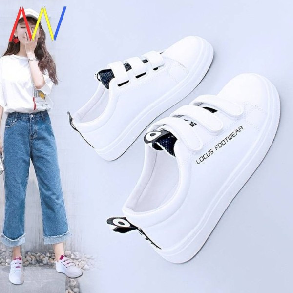 Casual έκο δερμάτινα αθλητικά παπούτσια με velcro