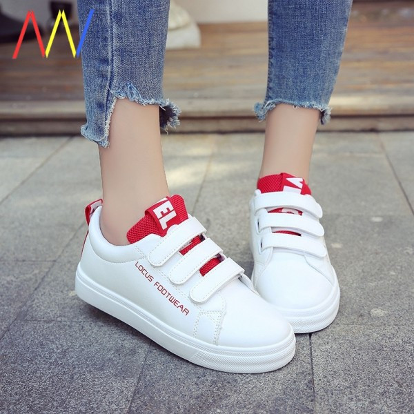 Casual έκο δερμάτινα αθλητικά παπούτσια με velcro