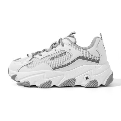 Γυναικεία αθλητικά καθημερινά παπούτσια με κορδόνια και τραχιά σόλα σε τρία χρώματα