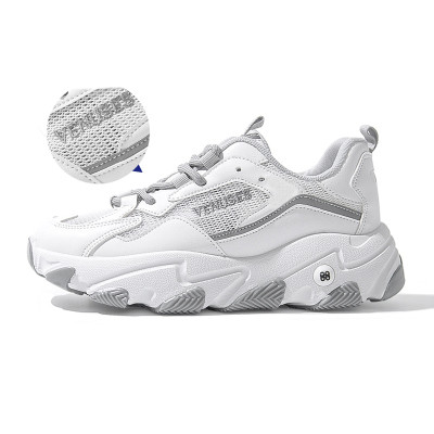 Γυναικεία αθλητικά καθημερινά παπούτσια με κορδόνια και τραχιά σόλα σε τρία χρώματα