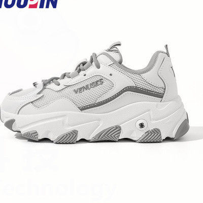 Γυναικεία αθλητικά καθημερινά παπούτσια με κορδόνια και τραχιά σόλα σε τρία χρώματα