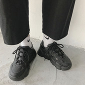 Μοντέρνα έκο δερμάτινα  παπούτσια με τραχιά σόλα