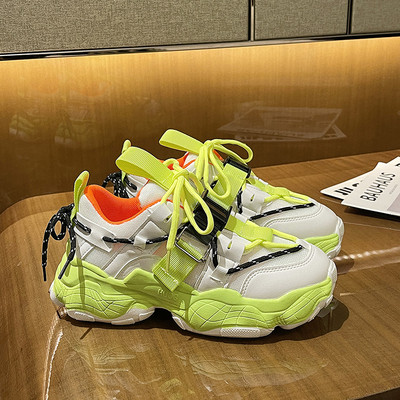 Ежедневни дамски маратонки с катарама и връзки